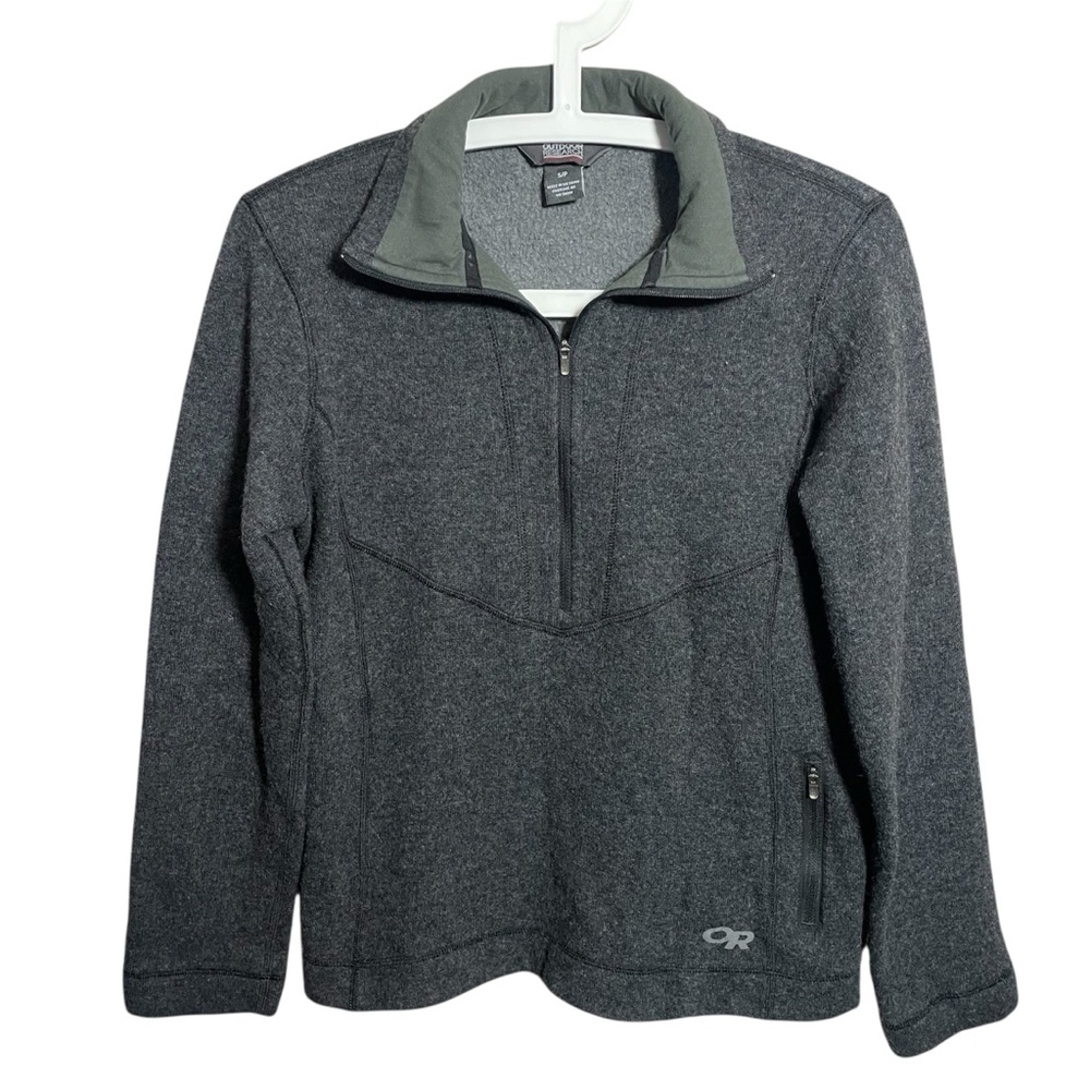 Outdoor Research Vashon fleece wool blend quarter zip pullover
